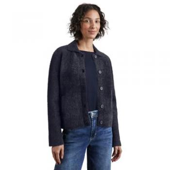 Street One Damen Cardigan aus Federgarn