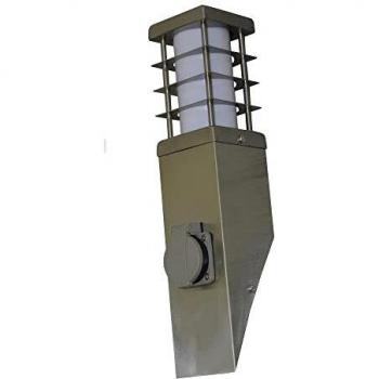 Applique décorative extérieure flambeau 11 W, métal inox