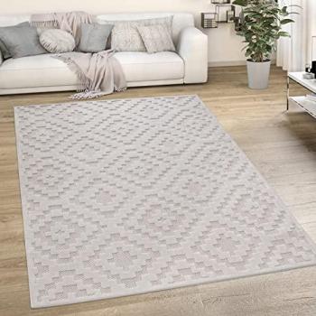 Tapis de Salon Rond 200 cm Crème