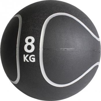 Balón medicinal Gorilla Sports 3 kg negro y plata