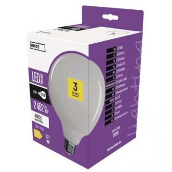 E27 LED žárovka Filament Globe 18W 150W ekvivalent 2452 lm