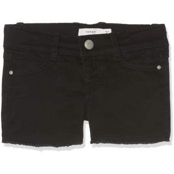NAME IT Nittorina Pantalones Cortos Slim Dnm Nmt Noos, Negro