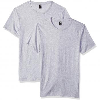 Camiseta G-STAR RAW Base Htr R T S/s 2-Pack, Gris para Hombre