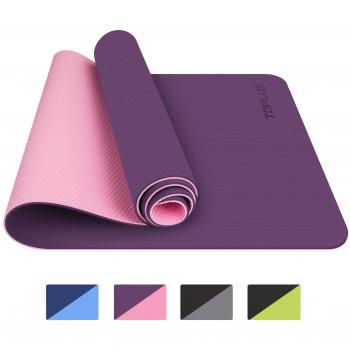 TOPLUS Gymnastikmatte, Yogamatte Gepolstert & rutschfest für Fitness
