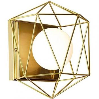 Brilliant Synergy Lampada da parete G9 33W Ottone e Bianco