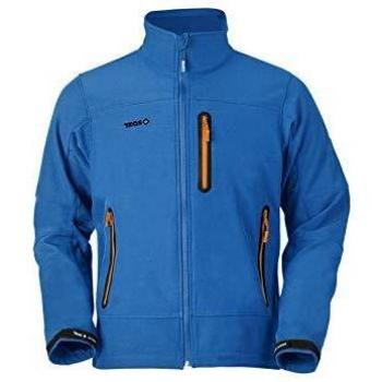 IZAS Chanza Soft Shell Herrenkleidung XXXL, blau-orange Kombi