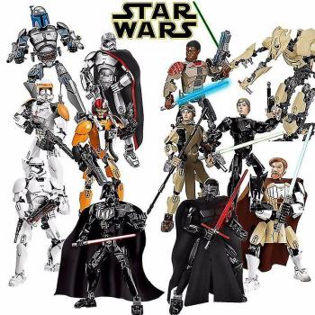 Construction Brique Star Wars 24 cm – Kit de Mannequin à Mouvement
