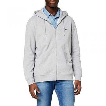 Sudadera Lee con Capucha y Cremallera, Hombre, Gris