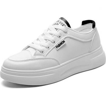 Chaussures de Gym en Cuir Blanc pour Femmes