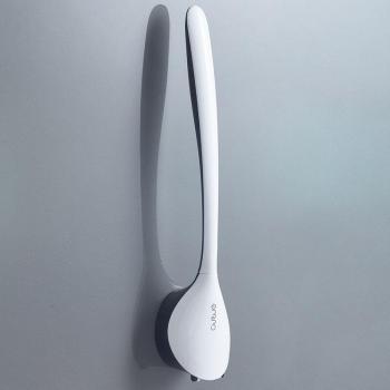 Bathroom Silicone Toilet Brush Kit with Hook Holder