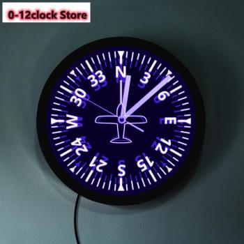 Vliegtuig Controle Klok met LED Backlight
