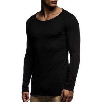 Leif Nelson Felpa Girocollo Uomo Nera XL 6302
