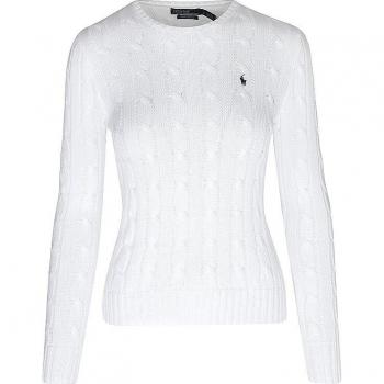 Polo Ralph Lauren Pullover Slim Fit Julianna Weiss Damen Größe XS