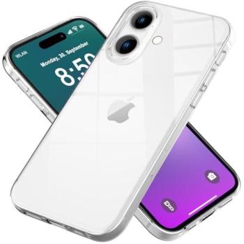Nalia Custodia trasparente per iPhone 16 Plus