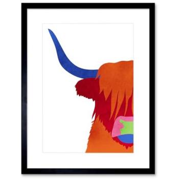 Vibrant Highland Cow Print