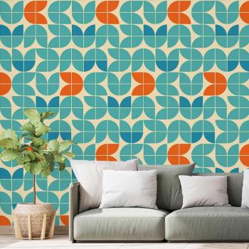 Peinture murale Duplicate Blue Salon