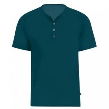 TRIGEMA Baumwoll‑T-Shirt Herren „Saphirknopf“ – XXL (Größe XXXL)