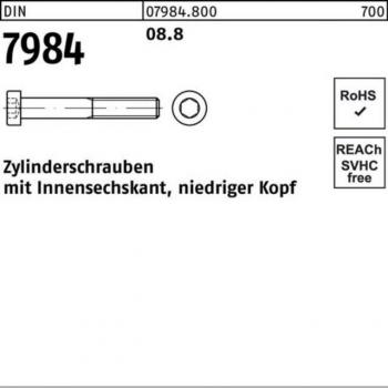 Innensechskant Zylinderschraube DIN 7984 M16x35