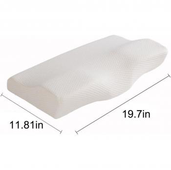 Oreiller cervical en mousse 50x30CM, soutien du cou, à rebond lent, style papillon