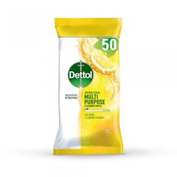 Dettol Citrus Zest Cleaning Wipes 50 Count