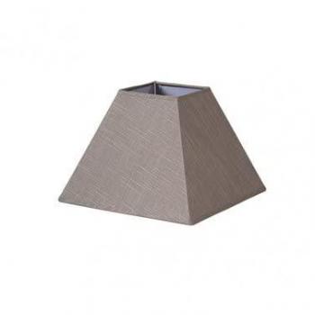 Tenorio Pyramide Gris – Abat‑jour lin – 35 x15 x25 cm – E27