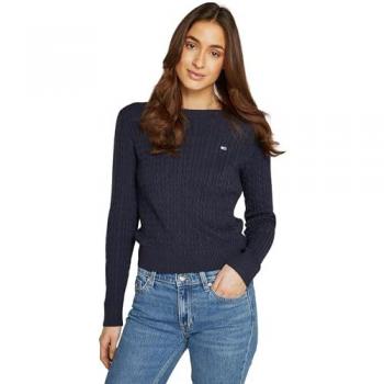 Tommy Jeans Pullover mit Zopfmuster TJW Cable Essential