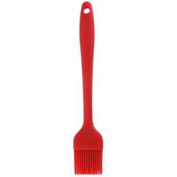 Red Silicone Cooking Tongs and Basting Brush