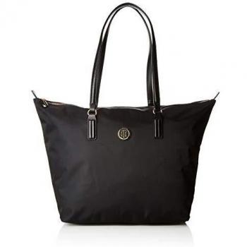 Tommy Hilfiger Damen Poppy Tote Tasche, Schwarz, 14 x 32 x 47 cm