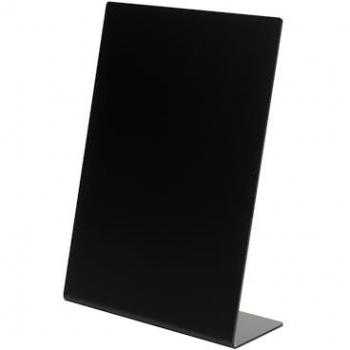 Deflecto Acrylic A4 Portrait Slanted Sign Holder Black