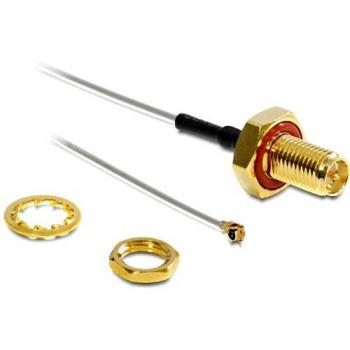Delock 88458 Kit de Enlace I‑PEX a RP‑SMA – Versión Dorada