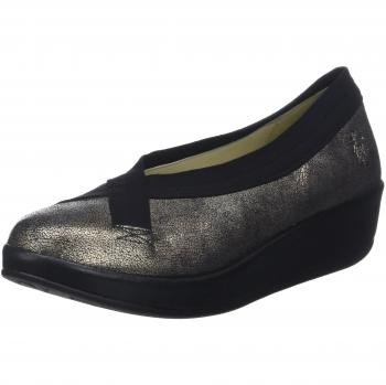 Fly London Bobi, Ballerine Punta Chiusa Donna, Nero, 41 EU