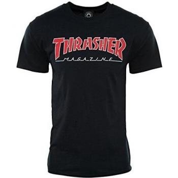 Thrasher Unisex Black/Red T-Shirt Size L