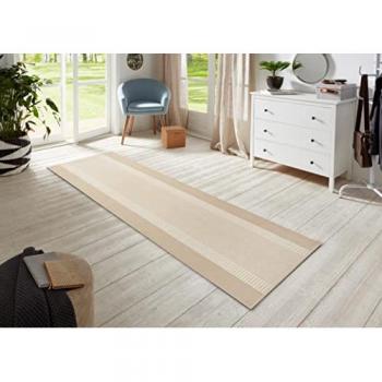 Tapis de passage Ivoire – Design contemporain 80 × 450 cm, poils courts (HANSE HOME)