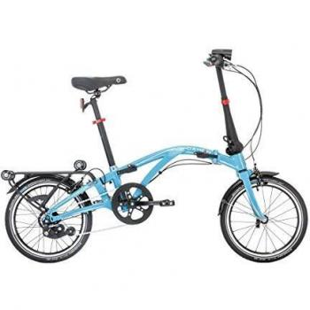 Dahon Curl i7 7‑Speed Folding Roadster 16″ – Blue, Shimano Freewheel