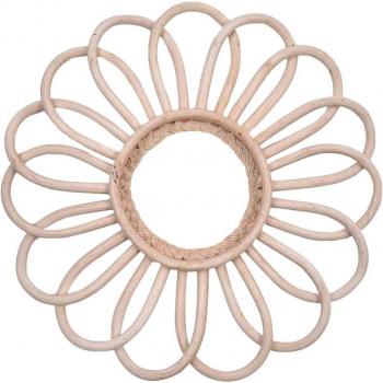 Wall Art Rattan Mirror Frame