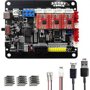 USB CNC Controller Board for 3-Axis Stepper Motors and 300W Spindle