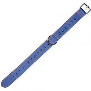 Collier Omega en Cuir doublé Arppe Bleu et Caramel 195