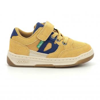 Zapatillas deportivas niño Kickers Kikouak 928561-30 Camel Marino sin cordones