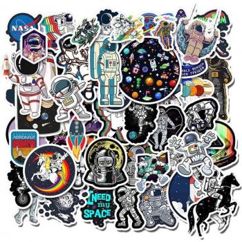 Sticker Planetario 50 en PVC resistente