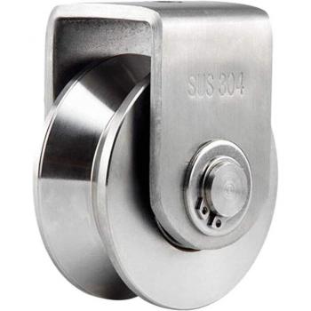 Roulement roulant acier inox 304, type V 2, porte coulissante – manutention