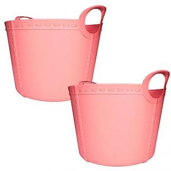 Panier en tissu Life Story 2 x 15 L, Rose Clair