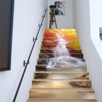 Juego de 13 Pegatinas Decorativas para Escaleras