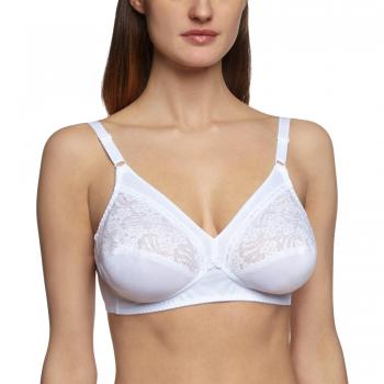 Triumph Damen BH ohne Bügel Unterwäsche Spitze, Gr. 95B, Weiß