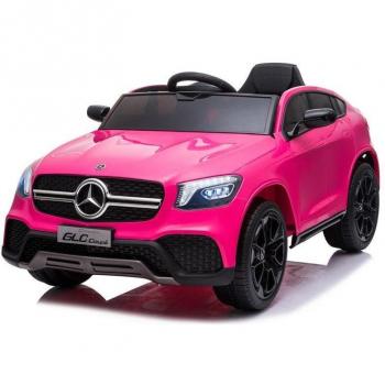 Mercedes GLC coupé pour enfant avec batterie 12V et télécommande rose