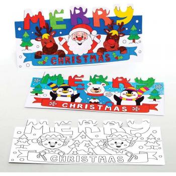 Weihnachtskarten zum Aufklappen und Bemalen, je 10 Stück pro Packung, Weihnachtliche Bastelideen