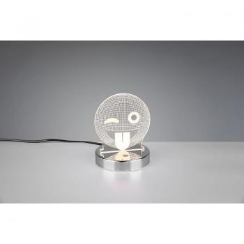 Lampada da Tavolo Smiley Led Dimmerabile RGB H15 cm Trio Lighting
