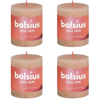 Bolsius Stumpenkerzen Nebelrosa 4 Stück