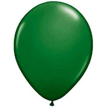 Rundballons Waldgrün 30 cm – 10‑Pack