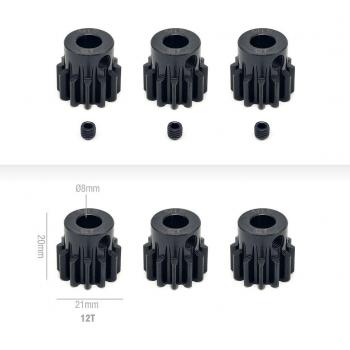 Surpass Hobby 3 Stück M1,5 Metall Ritzel 11T-20T 8mm Welle für RC Auto