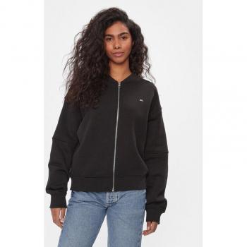 Zip Bomber Tommy Jeans Felpa Nero Regular